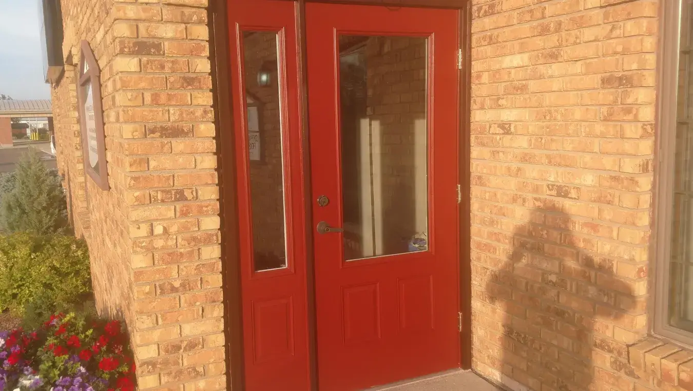 Freshly painted home exterior